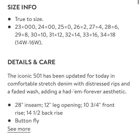 Levi’s High Waist Wedgie Butt Rip / Ass Rip Jeans - Picture 9 of 9